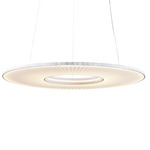 Iris Horizontal Pendant - White / White