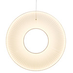 Iris Vertical Pendant - White / White