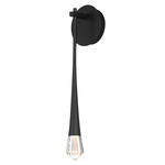 Pierce Wall Sconce - Black / Crystal
