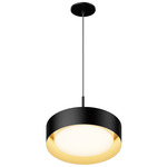Echo Color-Select Pendant - Black / Gold / White Acrylic