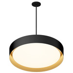 Echo Pendant - Black / Gold / White Acrylic