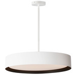 Echo Pendant - White / Black / White Acrylic