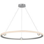 Nodes Color-Select Pendant - Brushed Aluminum