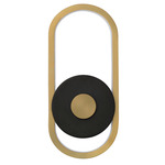 Gravity Outdoor Wall Light - Gold / Black
