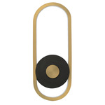Gravity Outdoor Wall Light - Gold / Black