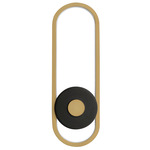 Gravity Outdoor Wall Light - Gold / Black
