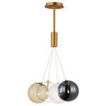 Burst Multi-Light Pendant - Gold / Smoke / Clear / Frosted / Amber