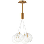 Burst Multi-Light Pendant - Gold / Clear