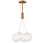 Burst Multi-Light Pendant - Gold / Frosted