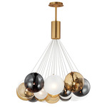 Burst Multi-Light Pendant - Gold / Smoke / Clear / Frosted / Amber
