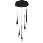 Pierce Multi Light Pendant - Black / Clear