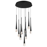 Pierce Multi Light Pendant - Black / Clear