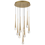 Pierce Multi Light Pendant - Gold / Clear