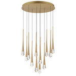 Pierce Multi Light Pendant - Gold / Clear