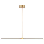 Dorian Linear Pendant - Gold / White Acrylic