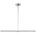 Dorian Linear Pendant - Polished Chrome / White Acrylic