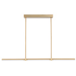 Dorian Linear Pendant - Gold / White Acrylic