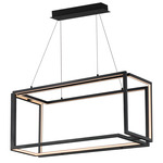 Penrose Linear Pendant - Black / White