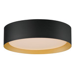 Echo Color-Select Ceiling Flush Light - Black / Gold / White Acrylic