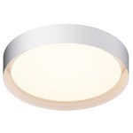 Echo Color-Select Ceiling Flush Light - White / White / White Acrylic