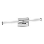 Fuse Color-Select Bathroom Vanity Light - Polished Chrome / Clear / White