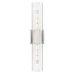 Bolivar Double Wall Sconce - Polished Nickel / Seedy