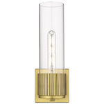 Bolivar Wall Sconce - Brushed Brass / Clear