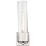 Bolivar Wall Sconce - Polished Nickel / Clear