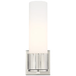 Bolivar Wall Sconce - Polished Nickel / Matte White