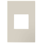 Adorne Plastic Screwless Wall Plate with Microban - Oatmeal