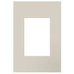 Adorne 1-Gang Plus Size Screwless Wall Plate with Microban - Oatmeal
