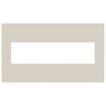 Adorne Plastic Screwless Wall Plate with Microban - Oatmeal