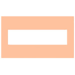 Adorne Plastic Screwless Wall Plate with Microban - Peachy