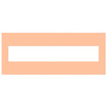 Adorne Plastic Screwless Wall Plate with Microban - Peachy