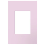 Adorne 1-Gang Plus Size Screwless Wall Plate with Microban - Rosa