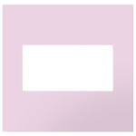 Adorne Plastic Screwless Wall Plate with Microban - Rosa