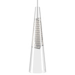 Cono Di Luce Pendant - Grey / Clear