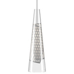 Cono Di Luce Pendant - Grey / Clear