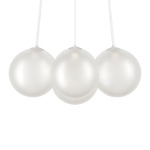 Random Cloud Chandelier - Matte White / Frosted White