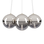 Random Cloud Chandelier - Matte White / Chrome