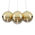 Random Cloud Chandelier - Matte White / Gold
