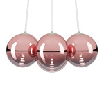 Random Cloud Chandelier - Matte White / Rose Gold