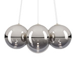 Random Cloud Chandelier - Matte White / Chrome