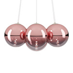 Random Cloud Chandelier - Matte White / Rose Gold