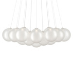 Random Cloud Chandelier - Matte White / Frosted White