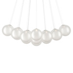 Random Cloud Chandelier - Matte White / Frosted White