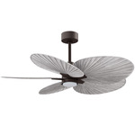 Alessandra Tropical Ceiling Fan - Textured Bronze / Barn Wood Tone