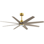 Ariella Ceiling Fan - Brushed Brass / Gray Ash Tone