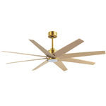 Ariella Ceiling Fan - Brushed Brass / Light Maple Tone