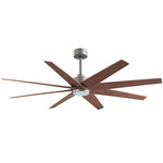 Ariella Ceiling Fan - Brushed Nickel / Walnut Tone